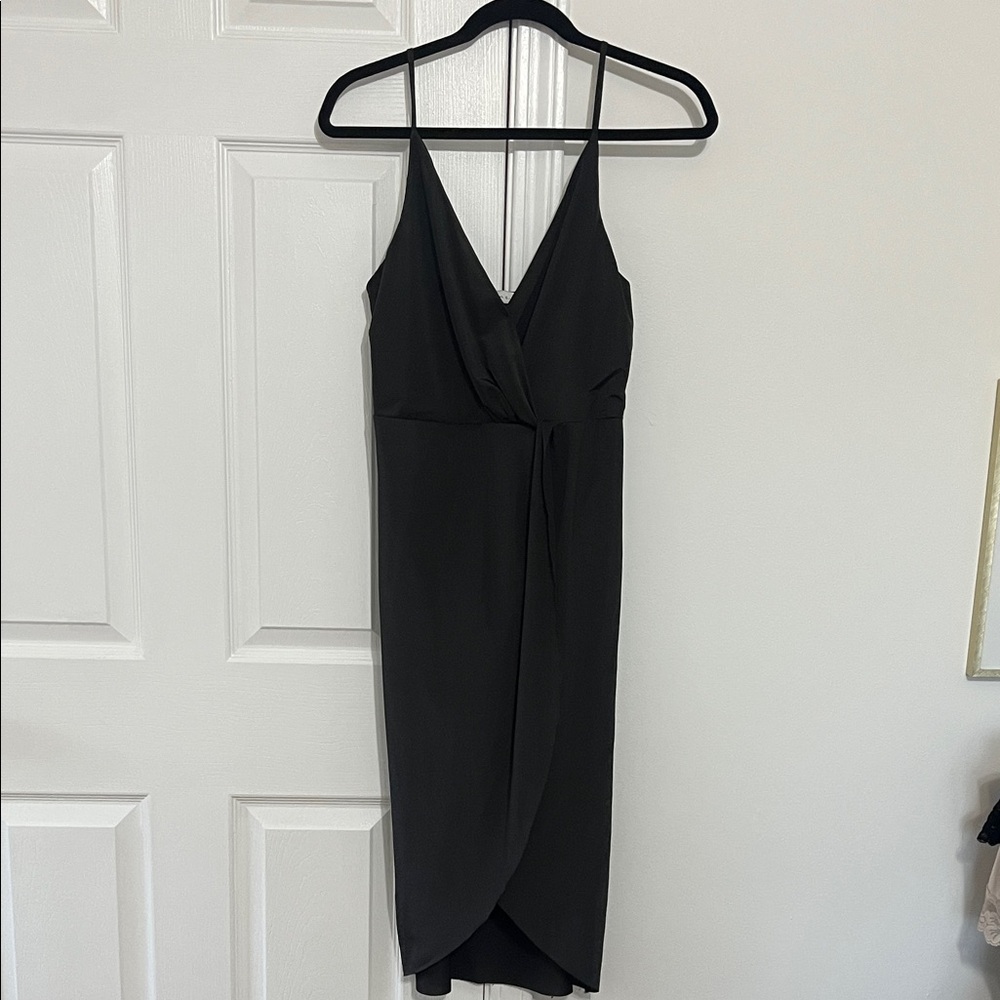 Ark & Co Black Midi Wrap Dress